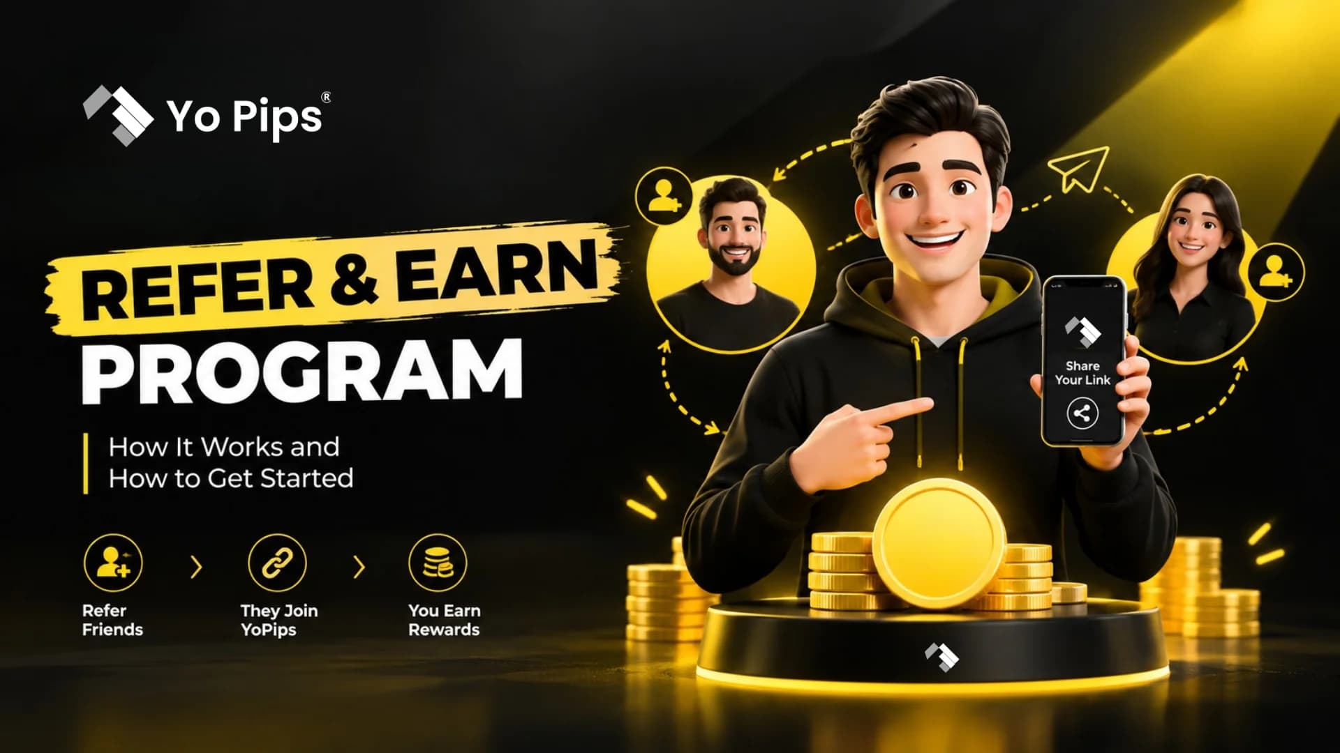 yopips refer & earn program: how it works and how to get started