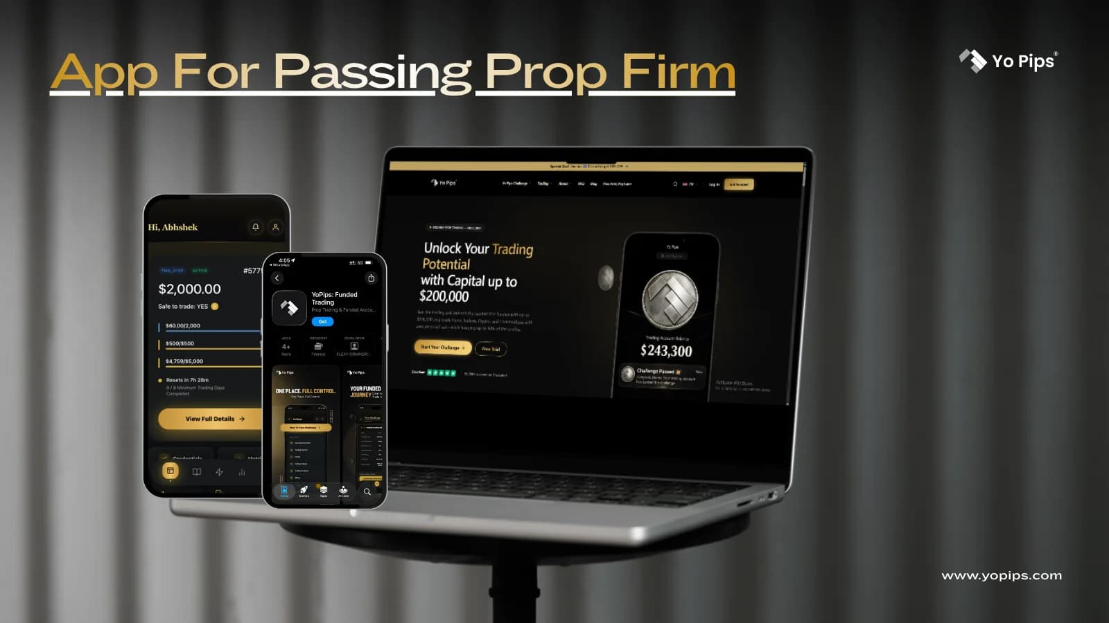 App for passing prop firm