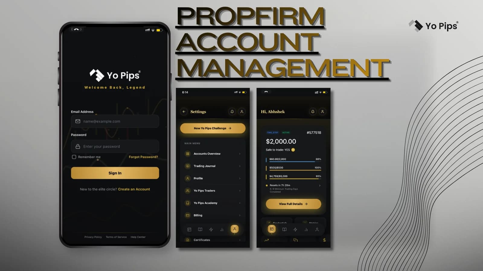 Prop Firm Account Management App