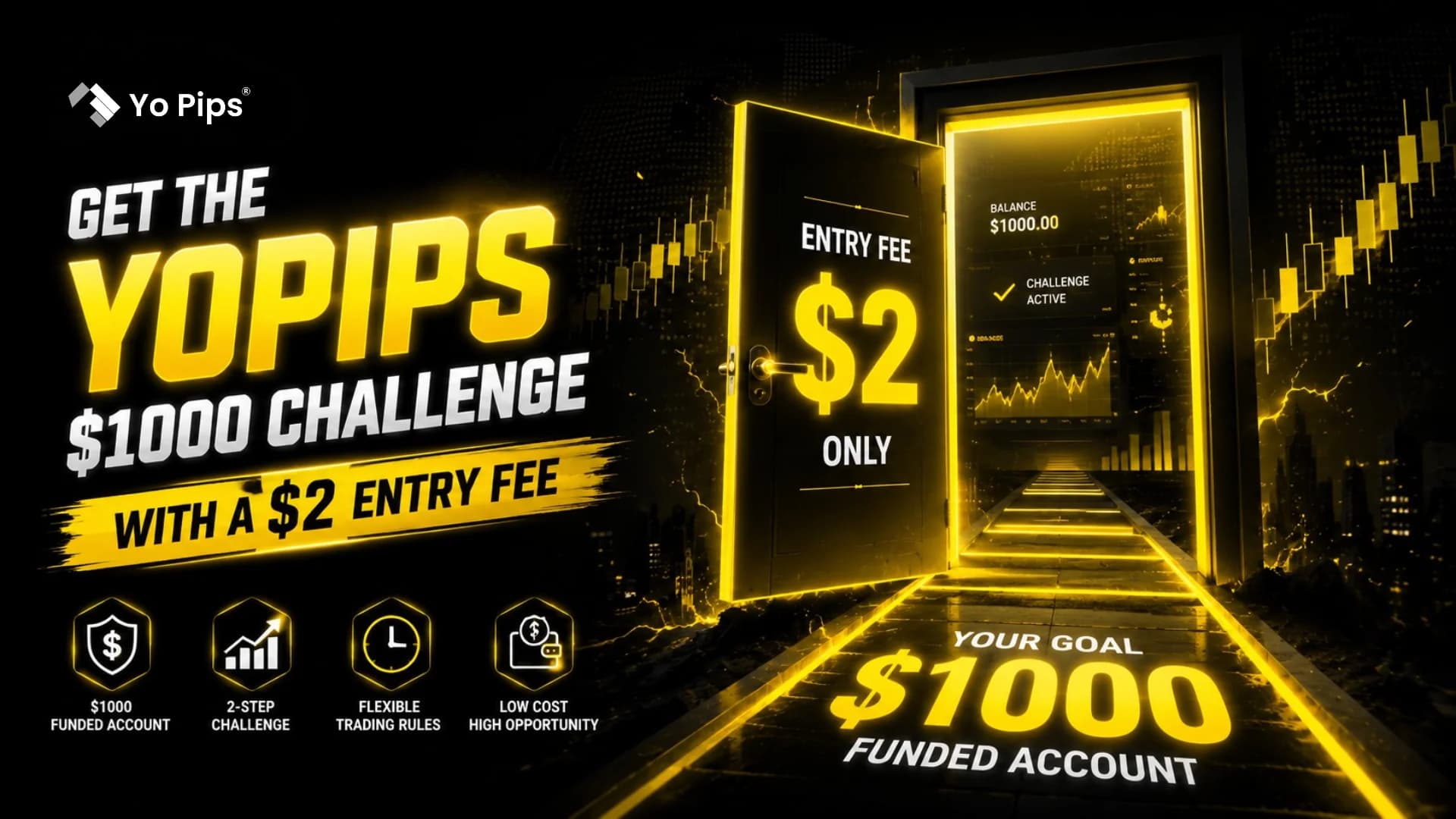 yopips $1000 challenge with $2 entry fee