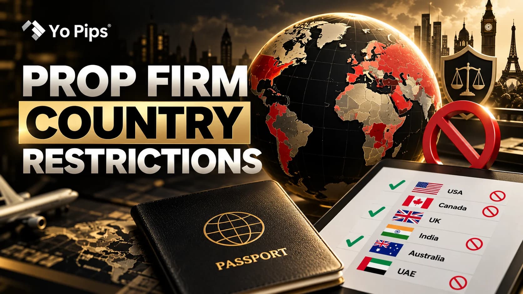 Prop Firm Country Restrictions | YoPips